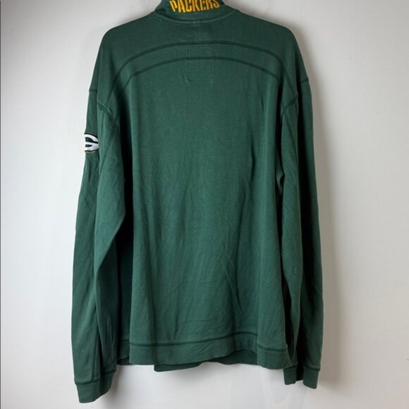 Green Bay Packers Tommy Bahama Half-Zip Pullover - Green - Picture 5 of 7